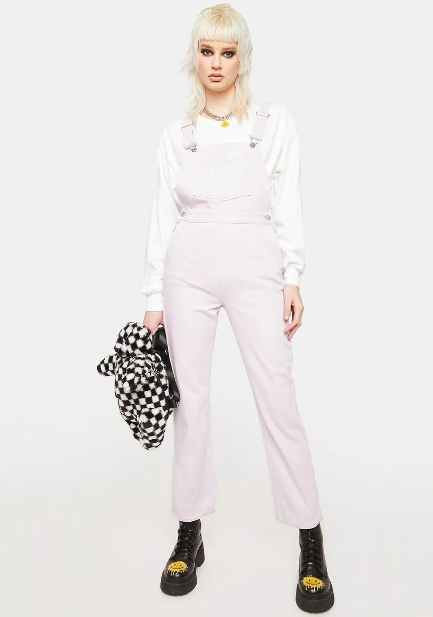 Lavender Original Denim Overalls